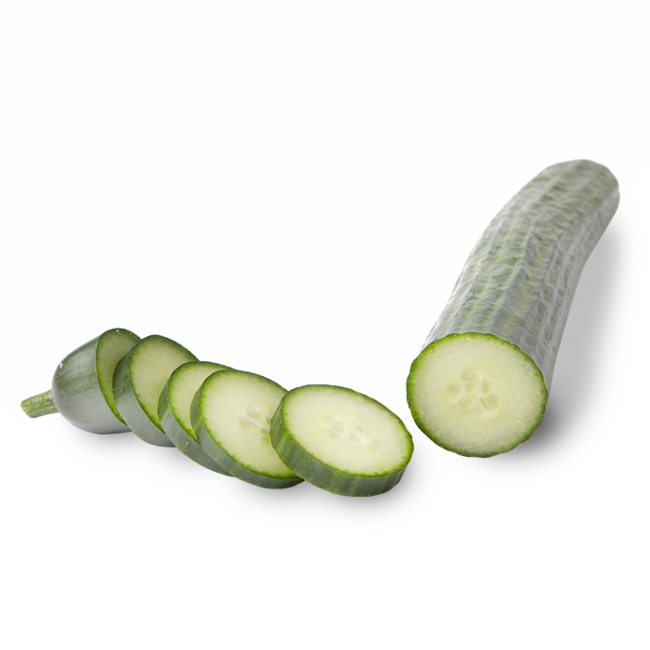 Long English Cucumbers sliced